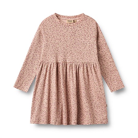 Wheat - Jersey dress L/S Sessa, Dime Rose Small Flowers