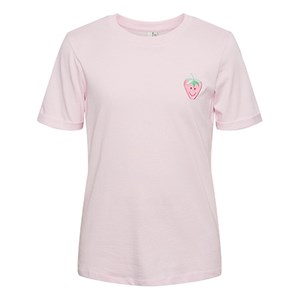 PIECES KIDS - Ria Fold Up T-shirt, Pink Lady Strawberry