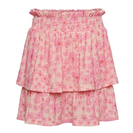 PIECES KIDS - Taylin Smock Nederdel, Tropical Peach