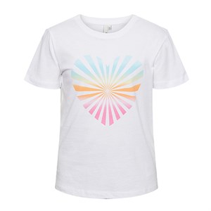 PIECES KIDS - April T-shirt SS, Bright White
