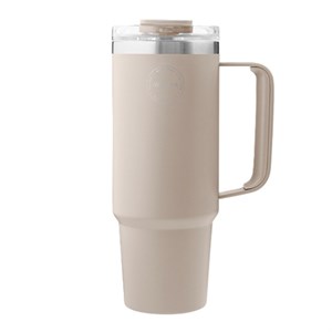 AYA&IDA - Thermo Cup With Straw - 885ML, Cream Beige