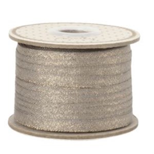 Maileg - Gavebånd 25 M.,  Dark Stone/Guld