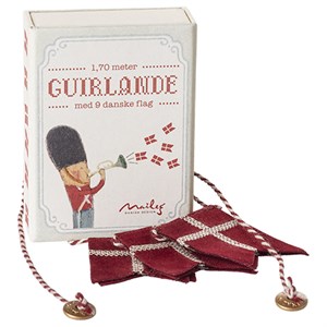 Maileg - Dannebrog Flagguirlande 170 cm