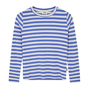 Mads Nørgaard - Classic Stripe Talika Top LS, Amparo Blue/Vanilla Ice