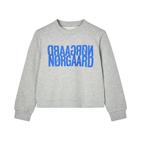 Mads Nørgaard - Organic Sweat Talinka Sweatshirt, Light Grey Melange