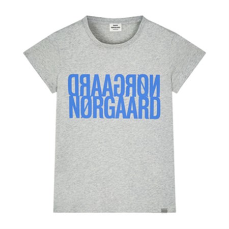 Mads Nørgaard - Single Organic Tuvina Tee, Light Grey Melange