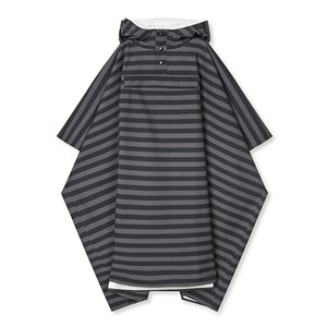 Mads Nørgaard - Raino Scape Cape, Stripe AOP/Black