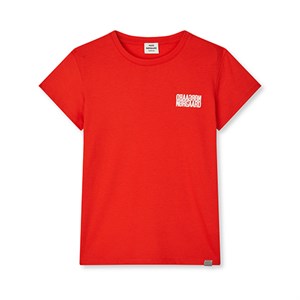 Mads Nørgaard - Single Cotton Tuvina Mini Mirror Tee, Fiery Red
