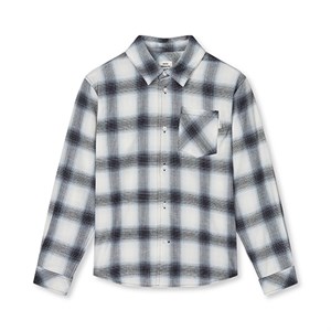 Mads Nørgaard - Flannel Check Svano Shirt, Sky Captain CH 