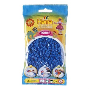 Hama - Midi Perler 1000 Stk - Lys Blå