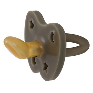 Hevea - Colourful pacifier 0-3 months Orthodontic, Shiitake Grey