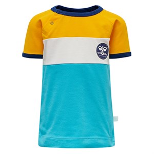 Hummel - Anton T-shirt SS, Scuba Blue