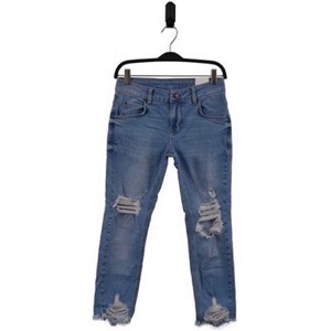HOUNd - Straight Jeans 7/8, Trashed Blue