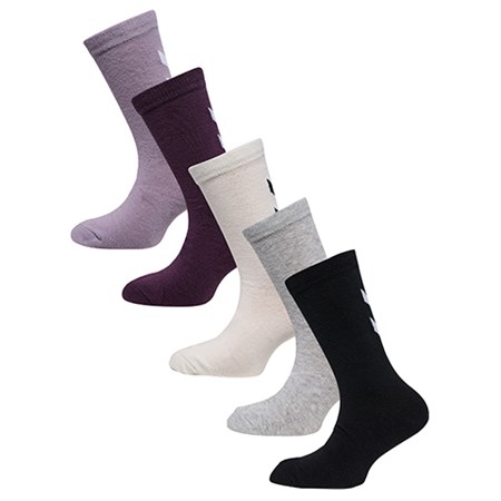 Hummel - Make My Day Sock 5-Pack, Lavender Gray