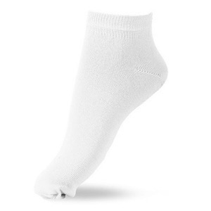 Melton - Basis sneaker strømpe, hvid