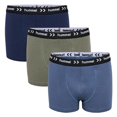 Hummel - Nalle Boxers 3 Pack, Bering Sea