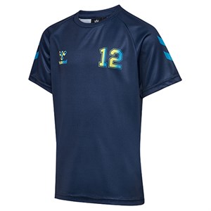 Hummel - Shimmer T-shirt SS, Dress Blues/Limeade