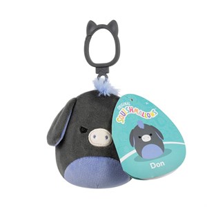 Squishmallows - 9 cm P23 Clip On, Don Donkey