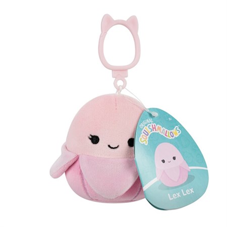 Squishmallows - 9 cm P23 Clip On, Lex Lex Pastel Pink Banana
