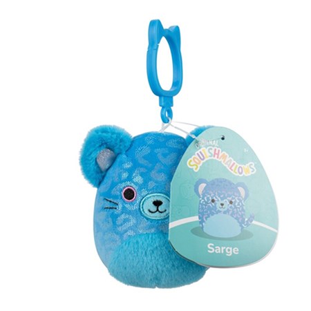 Squishmallows - 9 cm P23 Clip On, Sarge Jaguar