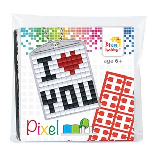 Pixelhobby - Nøglering Startsæt, I Love You
