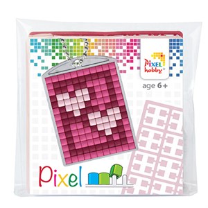 Pixelhobby - Nøglering Startsæt, Hjerter