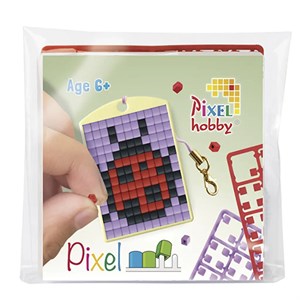 Pixelhobby - Nøglering Startsæt, Mariehøne
