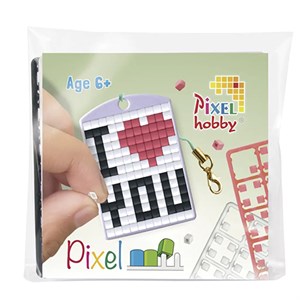 Pixelhobby - Nøglering Startsæt, I Love You