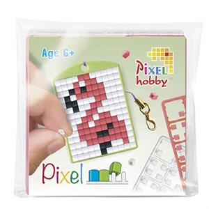 Pixelhobby - Nøglering Startsæt, Flamingo