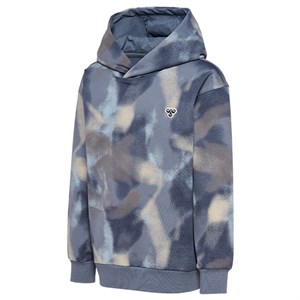 Hummel - hmlJR LOOSE AOP HOODIE BEE, Flint Stone