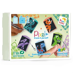 Pixelhobby - Nøglering Tema Box, Dinos