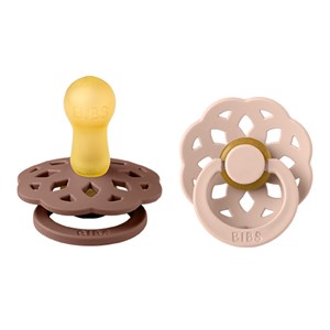 BIBS - Bibs Boheme 2 pak  - Str. 2 (6-12 MDR), Woodchuck/Blush