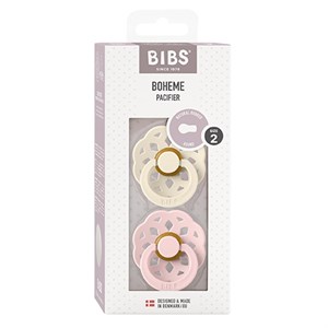 BIBS - Bibs Boheme 2 pak  - Str. 2 (6-12 MDR), Woodchuck/Blush