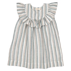 MarMar - Drussa Dress, Dusty Blue Stripe