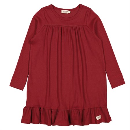 MarMar - Duse - Modal Kjole LS, Hibiscus Red