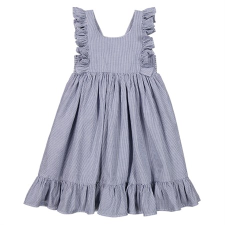 MarMar - Danita Frill Dress, Navy Stripe