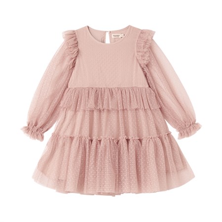 MarMar - Doth Tulle Dotty Dress LS, Faded Rose