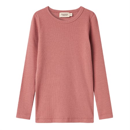 MarMar - Tani Modal Fine Rib T-shirt, Perished Rose