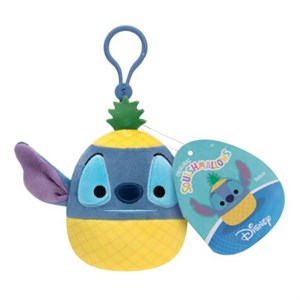 Squishmallows - 9 cm Disney Clip On, Pineapple Stitch