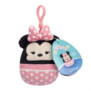 Squishmallows - 9 cm Disney Clip On, Minnie Mouse