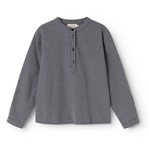 MarMar - Tokyo Cotton Seersucker, Pigeon Blue Check