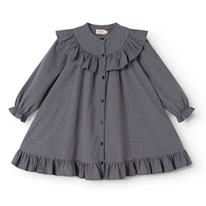 MarMar - Dalina, Seersucker Dress, Pigeon Blue Check