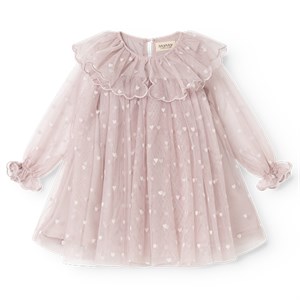MarMar - Dera B, Ballerina Dress, Cloud Gray Hearts