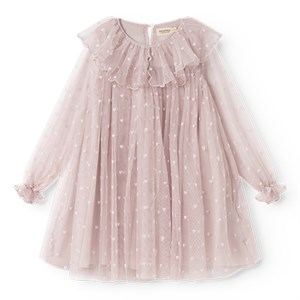 MarMar - Dera, Ballerina Dress, Cloud Gray Hearts