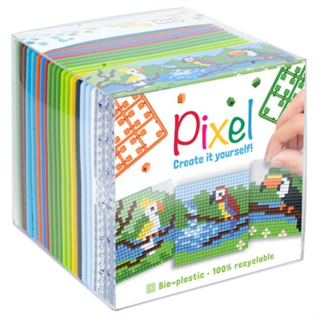 Pixelhobby - Pixel Cube, Tropiske Fugle