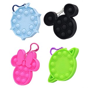 Amo Toys -  Disney Fidget Plop Up Nøglering, Vælg Mellem 4 Farver / Figurer