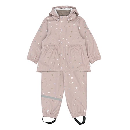 Mikk-Line - PU Glitter Regntøj, Bow Foil