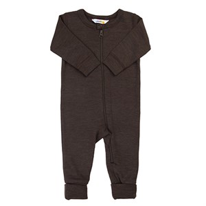 Joha - Jumpsuit Uld/Silke, Mørk Brun
