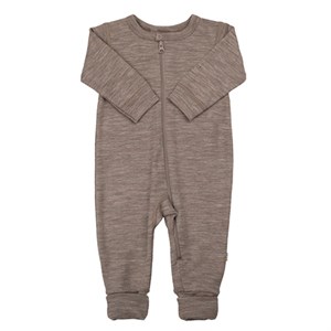 Joha - Jumpsuit Uld/Silke, Beige Melange