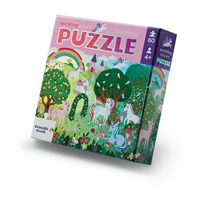Crocodile Creek - Foil Puzzle / Sparkling Unicorn, 60 Brikker